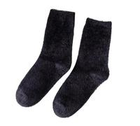 Thermosocken, 3 Paar, flauschige Wintersocken, Fleece-gefütterte Slipper-Socken for Damen, weiche, einfarbige Bodensocken, warme, flauschige Heimsocken, Korallen-Fleece-Lounge-Bettsocken, Schlafen, We