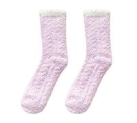 Thermosocken Damen 39-42 Winter - Kuschelsocken Damen Flauschig Wintersocken Winter Warm Dicke Weihnachtssocken FüR Frauen MäDchen Freizeitsocken Baumwolle Flauschige Socken Lang Wandersocken
