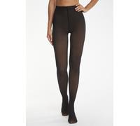 Thermostrumpfhose LASCANA, Damen, Gr. S/M, schwarz, Obermaterial: 85% Polyamid, 15% Elasthan, leicht transparent, elastisch, Strumpfhosen, wärmend trotz leichter transparenter Optik (68907107-S) schwa