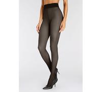 Thermostrumpfhose LAVANA, Damen, Gr. L-XL, schwarz, Obermaterial: 65% Polyamid, 35% Elasthan. Fleece: 100% Polyester, unifarben, Strumpfhosen, mit wärmendem Innen-Fleece (13804319-L) schwarz