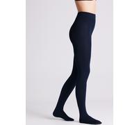 Thermostrumpfhose YSABEL MORA "TIGHTS BASIC COLLECTION", Damen, Gr. XL, blau (navy), Obermaterial: 95% Polyester, 5% Elasthan, unifarben, Strumpfhosen, mit wärmender Innenseite für kalte Wintertage (1