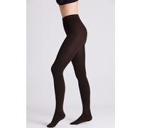 Thermostrumpfhose YSABEL MORA "TIGHTS BASIC COLLECTION", Mädchen, Gr. M, braun, Obermaterial: 95% Polyester, 5% Elasthan, unifarben, Strumpfhosen, mit wärmender Innenseite für kalte Wintertage (548941