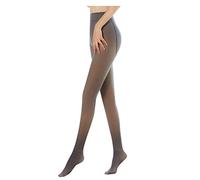 Thermostrumpfhosen für Damen gefütterte Strumpfhose Thermo Strumpfhosen Feinstrumpfhose Damen Winter gefütterte Durchscheinend Plüschstrümpfe Pantyhose Warmer Leggings (01-Schwarz, 90g für 15~25℃)