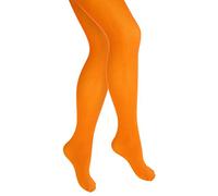 Thetru Kinder-Strumpfhose | Größe 116/128 | Blickdichte-Strumpfhose (Größe 116/128) (orange)