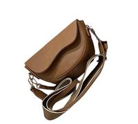 Thewasc Damen Satteltasche mit verstellbarem Riemen, Leder-Crossbody-Tasche, kleine Clutches, Geldbörsen, Unterarm-Handtasche, Umhängetaschen für Damen, khaki, One Size