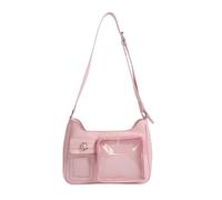 Thewasc Itabag Damen-Umhängetaschen mit Einsatz für Anime-Display, Cosplay, Unterarmtasche, Geldbörse, Itabag Crossbody Toted Handtasche, transparent, a, One Size