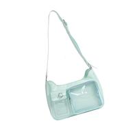 Thewasc Itabag Damen-Umhängetaschen mit Einsatz für Anime-Display, Cosplay, Unterarmtasche, Geldbörse, Itabag Crossbody Toted Handtasche, transparent, grün, One Size