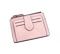 Thewasc Modische Herren-Geldbörse mit mehreren Kartenfächern und Münzfach mit Reißverschluss, PU-Leder, kleine Geldbörse, Kartenhalter, lässige Geldbörse, B