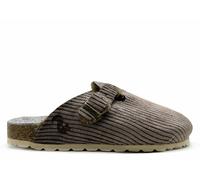 Veganer Eco Cord Clog "thies ®" aus zertifiziertem rec. PES Cord coffee 37