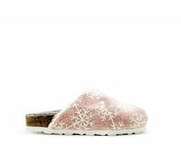 Veganer Kids PET Snow Clog "thies ®" aus zertifizierter Biobaumwolle rose (rosa) 33