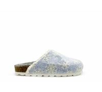 Veganer Kids PET Snow Clog "thies ®" aus zertifizierter Biobaumwolle sky blue (hell blau) 31