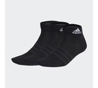 adidas Unisex Kinder Thin and Light Ankle Socks 3 Pairs, Black/White, 6-7 Years