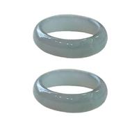 THINCAN Natural Green Jades Ringe Retro Chinesische Stile Handgefertigte Ringe Accessoire Für Frauen Urlaubsgeschenke Schmuckschatulle Enthalten Handgefertigte Jade