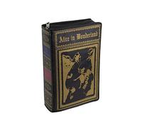 Things2Die4 Handtasche Alice im Wunderland aus Vinyl, 24 cm lang, Schwarz, Schwarz, Small