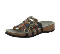 Think! Damen Pantolette JULIA orthopädisch Schwarz/Kombi Größe 39