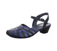 Sandalette THINK "Aida" Gr. 38, schwarz (schwarz, navy) Damen Schuhe Sandaletten mit modischen Farbdetails (29721902-38)