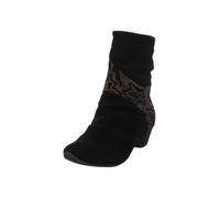 Think AIDA Damen chromfrei gegerbte nachhaltige Stiefelette, SCHWARZ/Kombi 0020, 37 EU