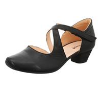 Think Shoes Spangenpumps AIDA Damen Leder chromfrei gegerbt nachhaltig Klettverschluss Schwarz Gr. 38