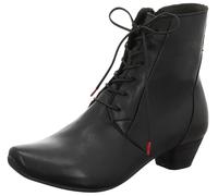 THINK! Damen AIDA chromfrei gegerbte nachhaltige Stiefelette, SCHWARZ 0000