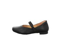 Riemchenballerina THINK "Think Ballerinas Nappaleder", Damen, Gr. 37,5, schwarz (schwarz, schwarz), Nappaleder, Schuhe Riemchenballerina (35511210-37,5) schwarz, schwarz