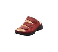 Think CAMBIO Damen chromfrei gegerbte nachhaltige Pantolette, Cherry/Kombi 5090, 43 EU