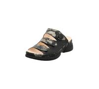 Think CAMBIO Damen chromfrei gegerbte nachhaltige Pantolette, SCHWARZ/Kombi 0080, 37 EU