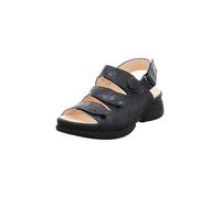 Think CAMBIO Damen chromfrei gegerbte nachhaltige Sandale, Navy/Kombi 8020, 41 EU