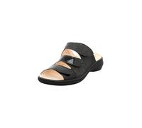 Think Camilla Damen chromfrei gegerbte nachhaltige Pantolette, SCHWARZ/Kombi 0000, 39 EU