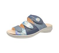 Think! Damen Camilla chromfrei gegerbte nachhaltige Pantolette, TÜRKIS/Kombi 8090