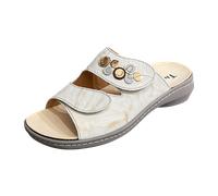 Think! Damen Pantolette CAMILLA 40 Ivory Gold/Kombi
