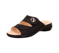 THINK! Damen CAMILLA chromfrei gegerbte nachhaltige Pantolette, SCHWARZ/KOMBI 0010