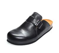 Think Shoes Herren Pantolette WOLFI chromfrei gegerbte nachhaltige Schwarz 0000 Gr. 41