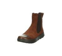 Think COMODA Damen chromfrei gegerbte nachhaltige Chelsea Boot Stiefelette, Schoko/Kombi 3010, 41.5 EU