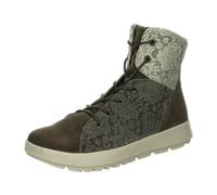 Schnürstiefelette THINK "Think Stiefelette Veloursleder/Textil", Damen, Gr. 39, braun (pepper), Textil, Veloursleder, Schuhe Schnürstiefelette (10325230-39) pepper
