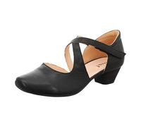 Think Shoes Spangenpumps AIDA Damen Leder chromfrei gegerbt nachhaltig Klettverschluss Schwarz Gr. 38