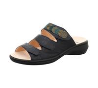 THINK! Damen CAMILLA chromfrei gegerbte nachhaltige Pantolette, NAVY/KOMBI 8000