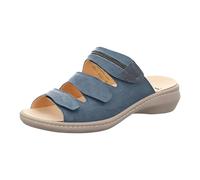 THINK! Damen Camilla chromfrei gegerbte nachhaltige Wechselfußbett Pantolette, 8000 Denim/Kombi, 41 EU