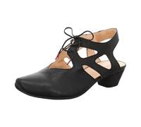 Think! Damen Chromfrei Gegerbte Nachhaltige Slingback Pumps AIDA 0000 SCHWARZ 40.5 EU, 0000 Schwarz, 41 EU