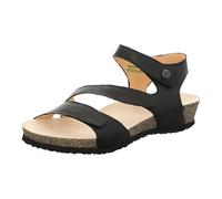 Think Shoes Damen-Sandale DUMIA chromfrei gegerbt nachhaltig Schwarz 42