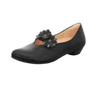 Think Shoes Ballerina Grace Leder/Textil Schwarz-Kombi Größe 39,5