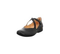 Think! Damen GUAD2 chromfrei gegerbte nachhaltige Halbschuhe, SCHWARZ 0010