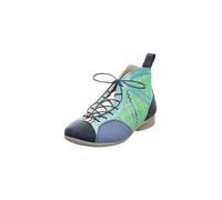 Think Guad 2 Schnür Stiefeletten blau grün Flechtmuster 618 - Größe 42