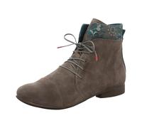 Schnürstiefelette THINK "GUAD 2" Gr. 39, grau (taupe kombiniert) Damen Schuhe (25306103-39) taupe kombiniert