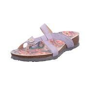 THINK! Damen Julia_3-000296 chromfrei gegerbte, nachhaltige Zehentrenner, 8000 Lavendel, 41 EU