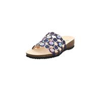 Think Shoes Pantolette Julia Damen chromfrei gegerbte nachhaltige Indigo/Kombi 8020