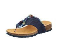 Think! Damen JULIA chromfrei gegerbte nachhaltige Pantolette, INDIGO/KOMBI 8020