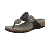 Think! Damen JULIA chromfrei gegerbte nachhaltige Pantolette, SCHWARZ/KOMBI 0000