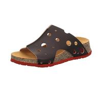 THINK! Damen KOAK chromfrei gegerbte, nachhaltige Pantolette, 0000 SCHWARZ/Kombi, 42 EU