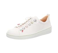 Think Damen Kumi chromfrei gegerbte nachhaltige Wechselfußbett Sneaker, Bianco/Kombi 1000, 37 EU