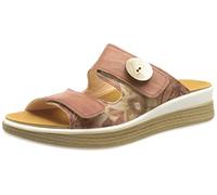 THINK! Damen Meggie, chromfrei gegerbte nachhaltige Wechselfußbett Pantolette, 5010 ROSA/Kombi, 38 EU